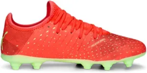 Puma Men's Future Z 4.4 Firm Artificial Ground Sneaker, Fiery Coral-Fizzy Light Black-Salmon, 10.5