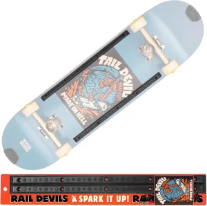Rail Devils Sparking Skateboard Rails by Tail Devil | Skateboarding Deck Rails with Infused Flints for Sparks | Cool Spark Effect During Boardslides | Ultimate Skateboarder's Accessory