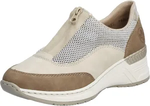 Rieker Women's N4357 Slippers, Beige Combi, 9.5 Women