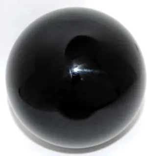 Rock Ridge 76mm Black Acrylic Juggling Ball for Contact Juggling | Great for Beginners and Professionals