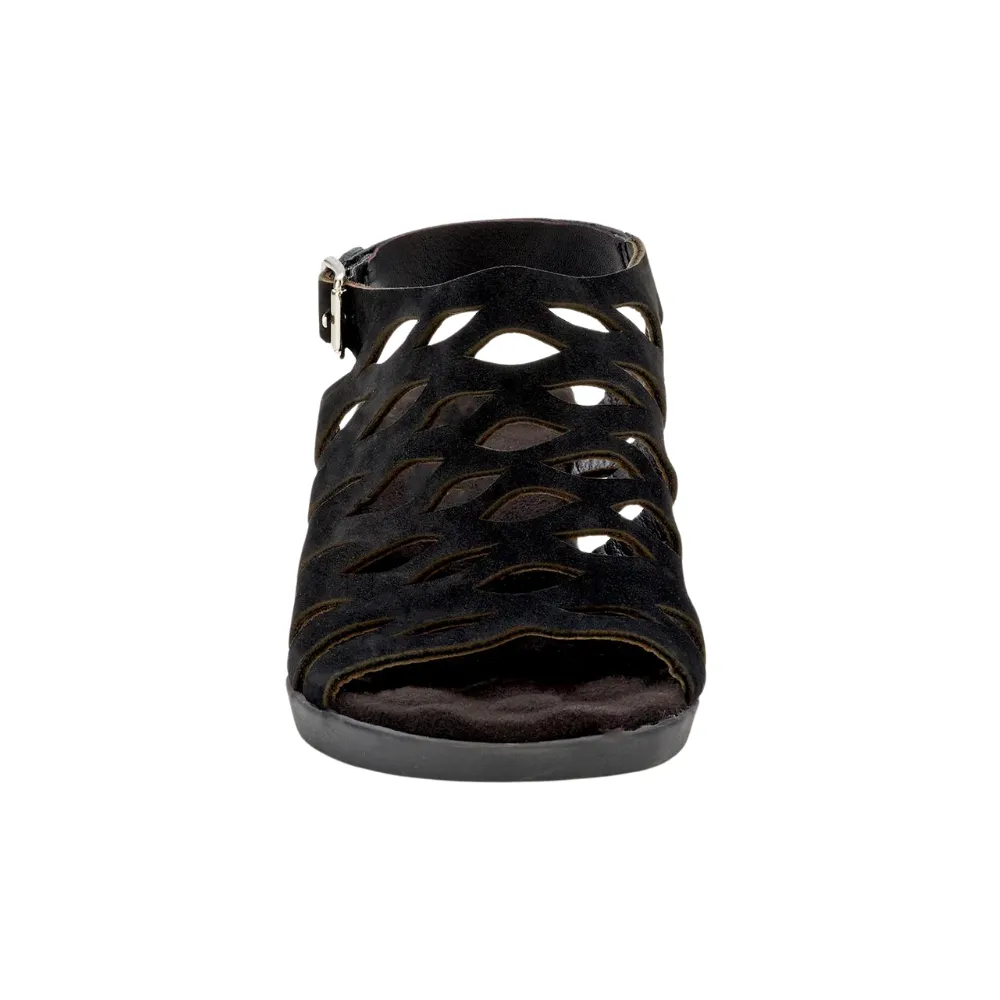 Ros Hommerson Katia Black Nubuck Sandal (Women's)