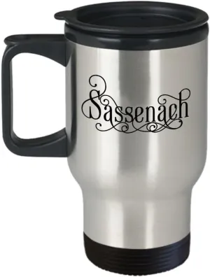 Sassenach Travel Coffee Mug, Outlander Gift