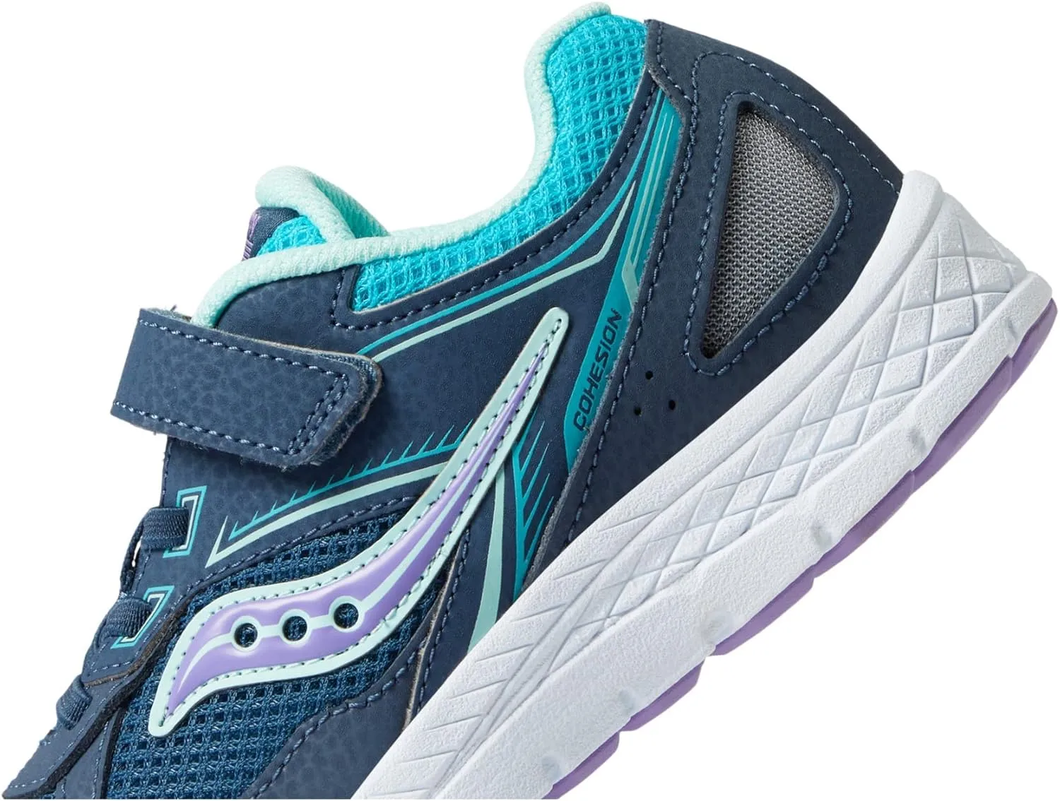 Saucony Unisex-Child Cohesion 14 Alternative Closure Jr Running Shoe