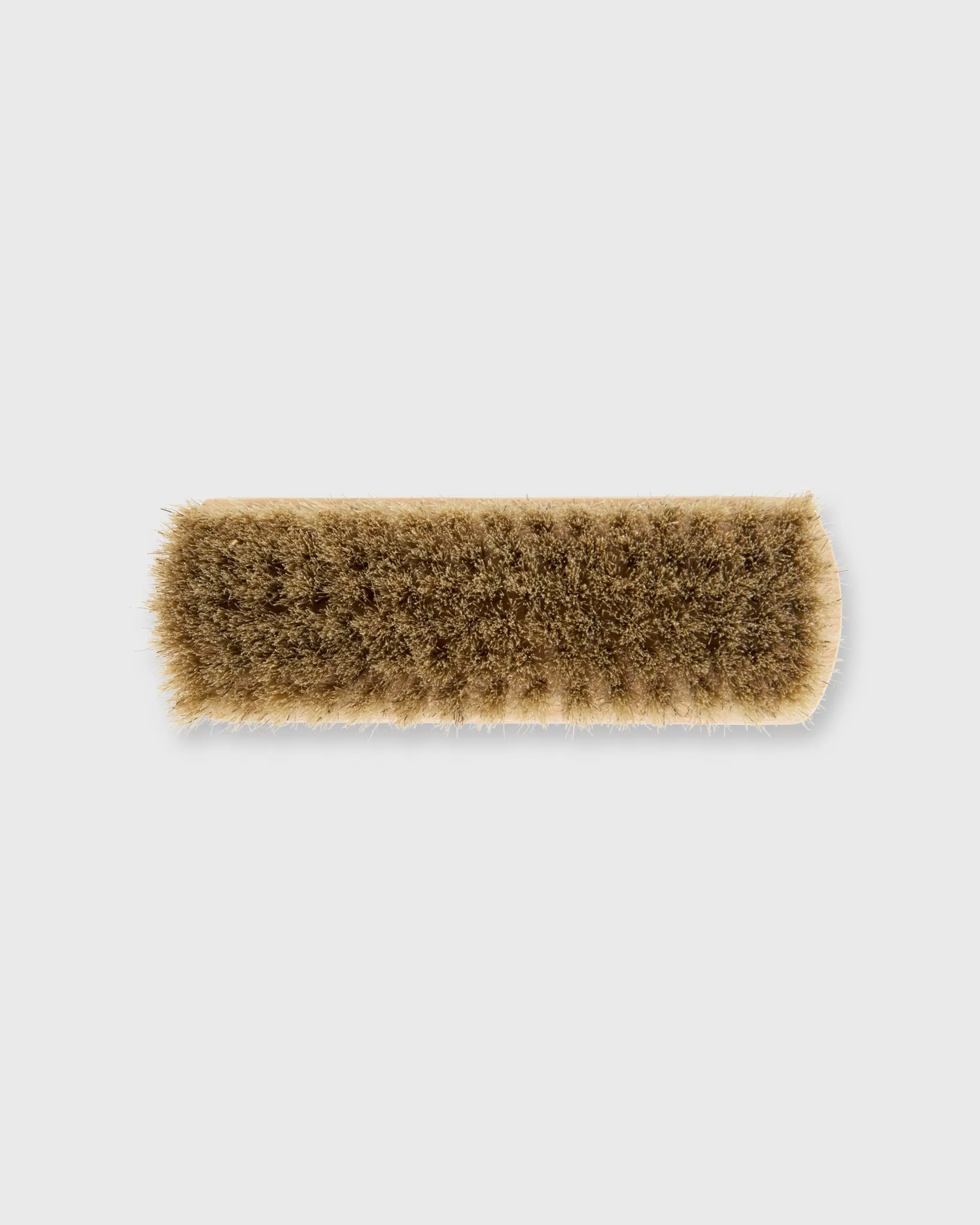 Shoe Shine Brush in Untreated Beechwood/Light Bristles