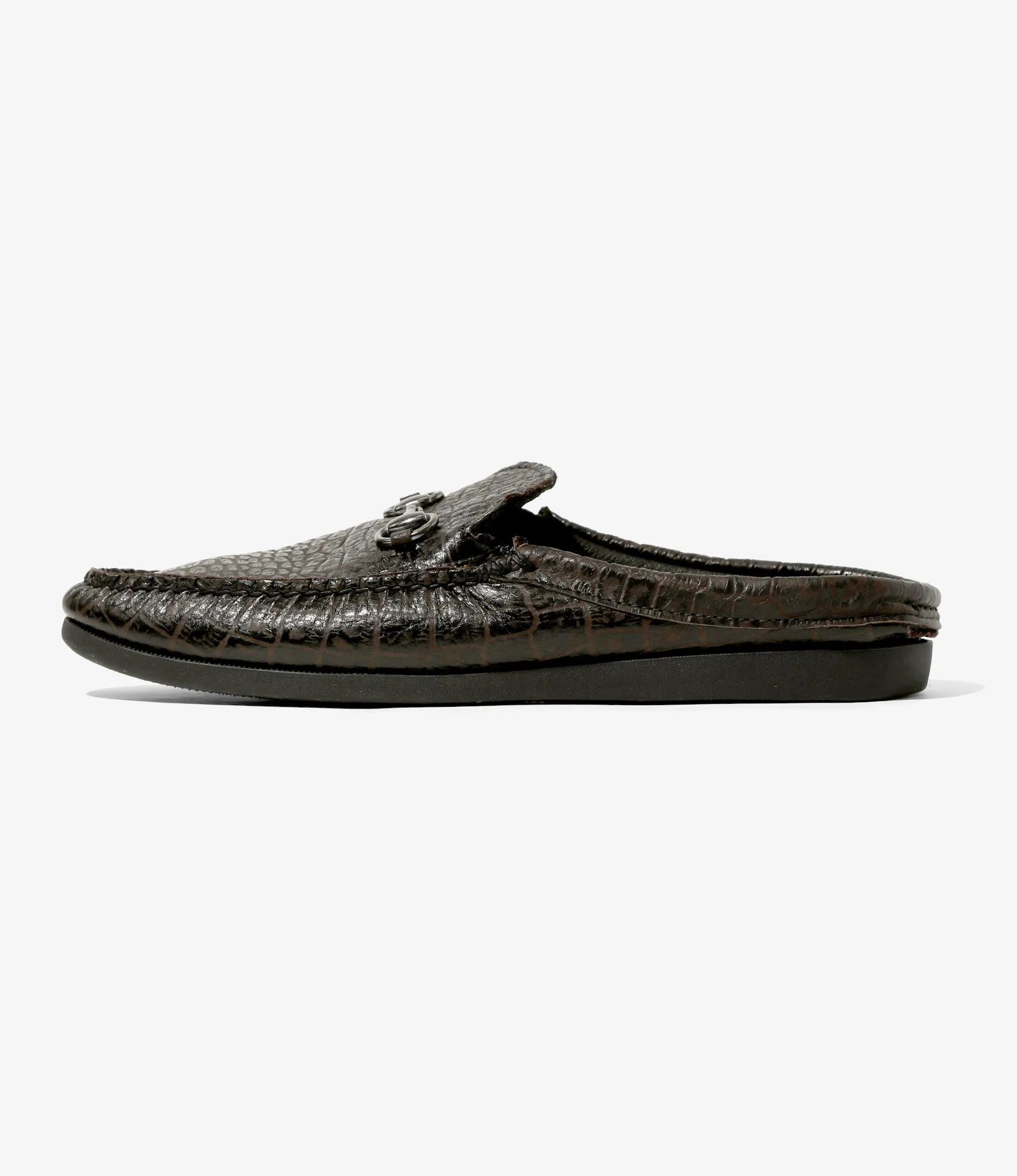 Slide Bit Moc. - Crocodile Embossed