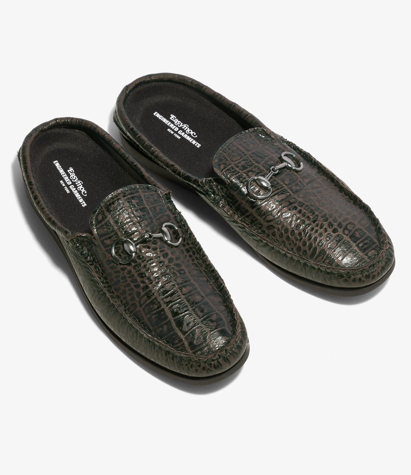 Slide Bit Moc. - Crocodile Embossed