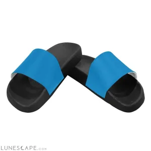 Slip On Beach Slides - Electric Blue