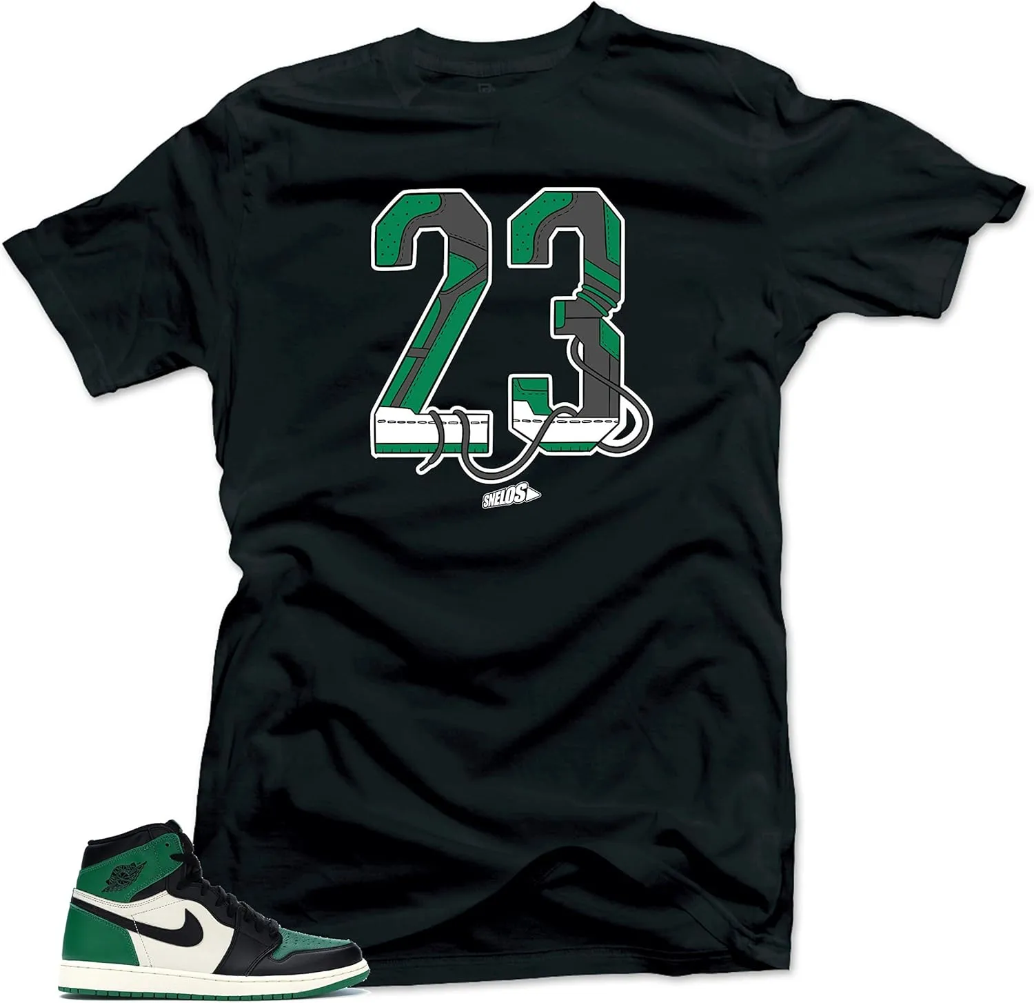 SNELOS Shirt to Match Jordan Retro 1 Pine Green 2020 Match Sneaker tee