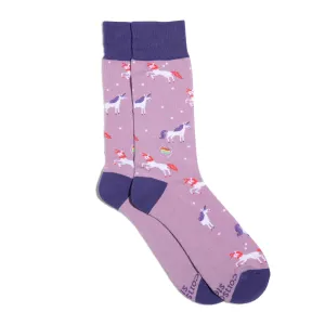 Socks that Save LGBTQ Lives- Purple Unicorns
