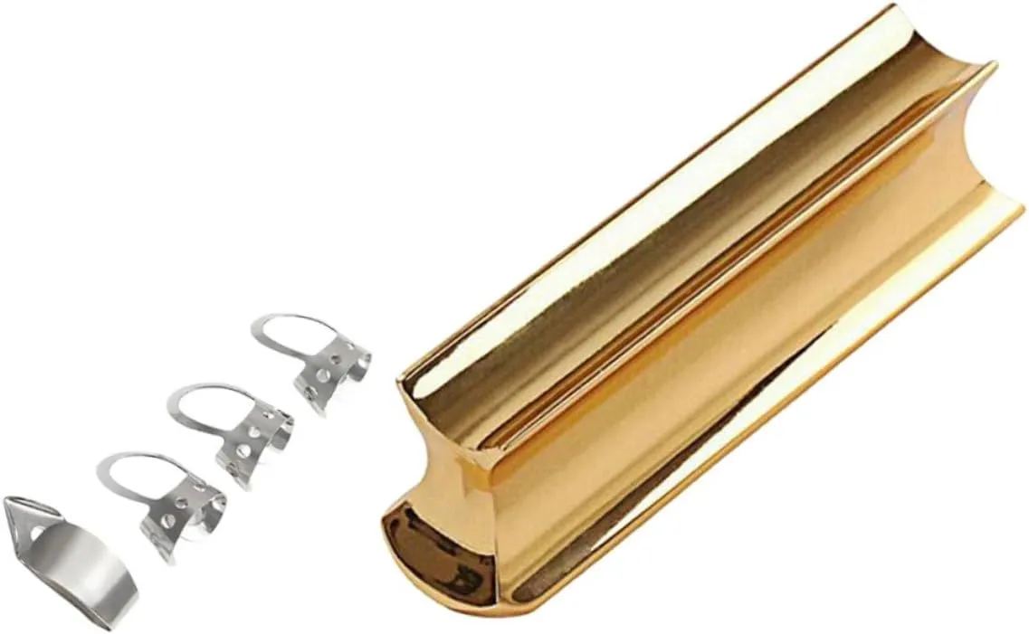 Stainless Steel Guitar Supplies Electric Guitar Slide Metal Guitar Slide Tone Bar Guitar Thumb Picks Set