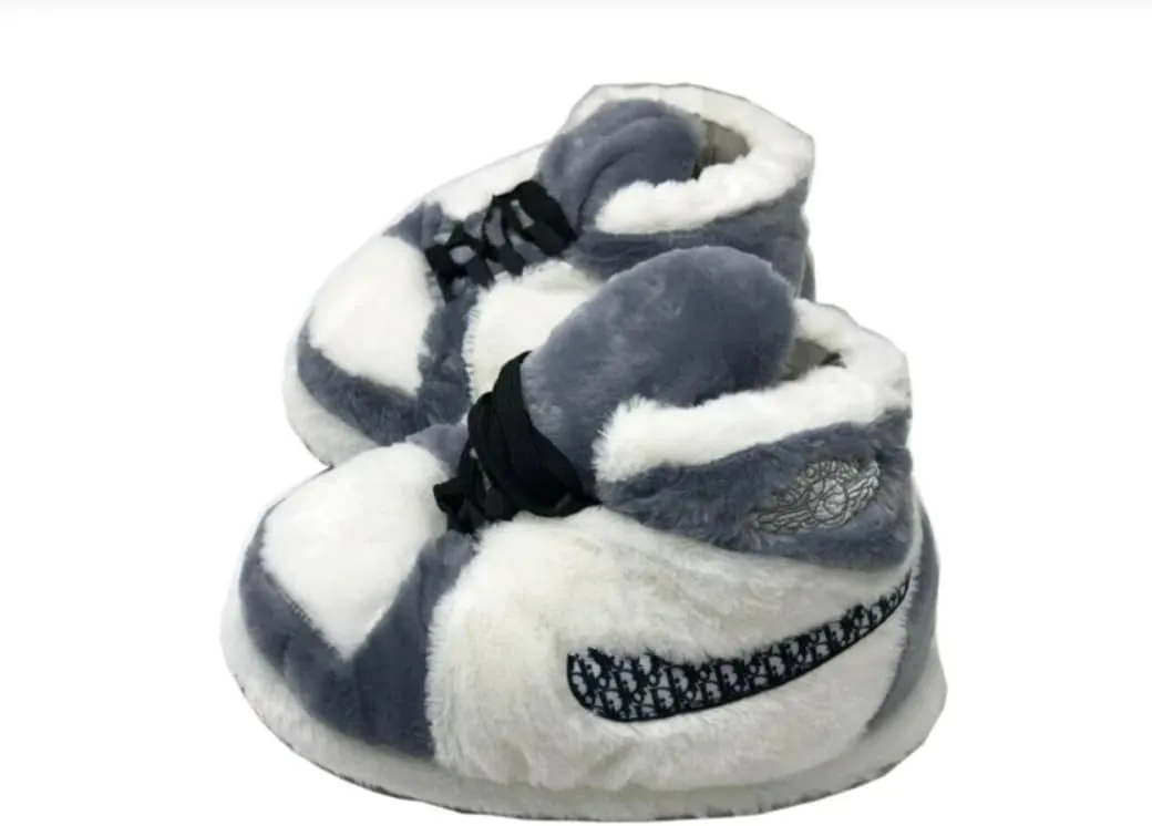Stardust Gemstones Fluffy Warm Home Shoes for Men and Women Sneaker Slippers Comfy Kicks Winter Warm Plush Slippers Fleece Lined Sneakers Anti-skid Rubber Sole Fluffy Shoes