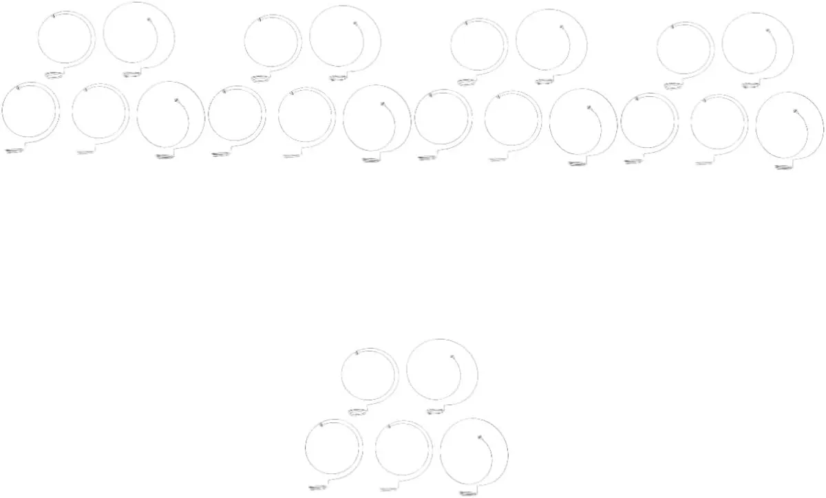 STOBOK 25pcs Adjustable Loupe Holder Magnifier for Watch Repair Lightweight Fixing Circles for Precision Convenient Storage and Carrying Random Colors