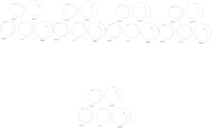 STOBOK 25pcs Adjustable Loupe Holder Magnifier for Watch Repair Lightweight Fixing Circles for Precision Convenient Storage and Carrying Random Colors