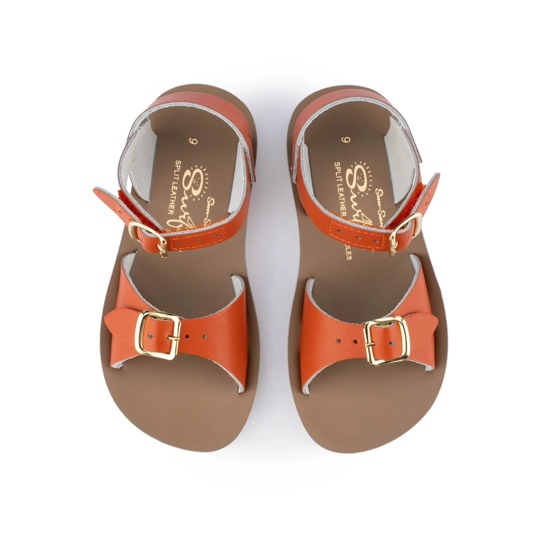Sun-San Surfer Hook & Loop (Velcro Strap) Sandal - Paprika