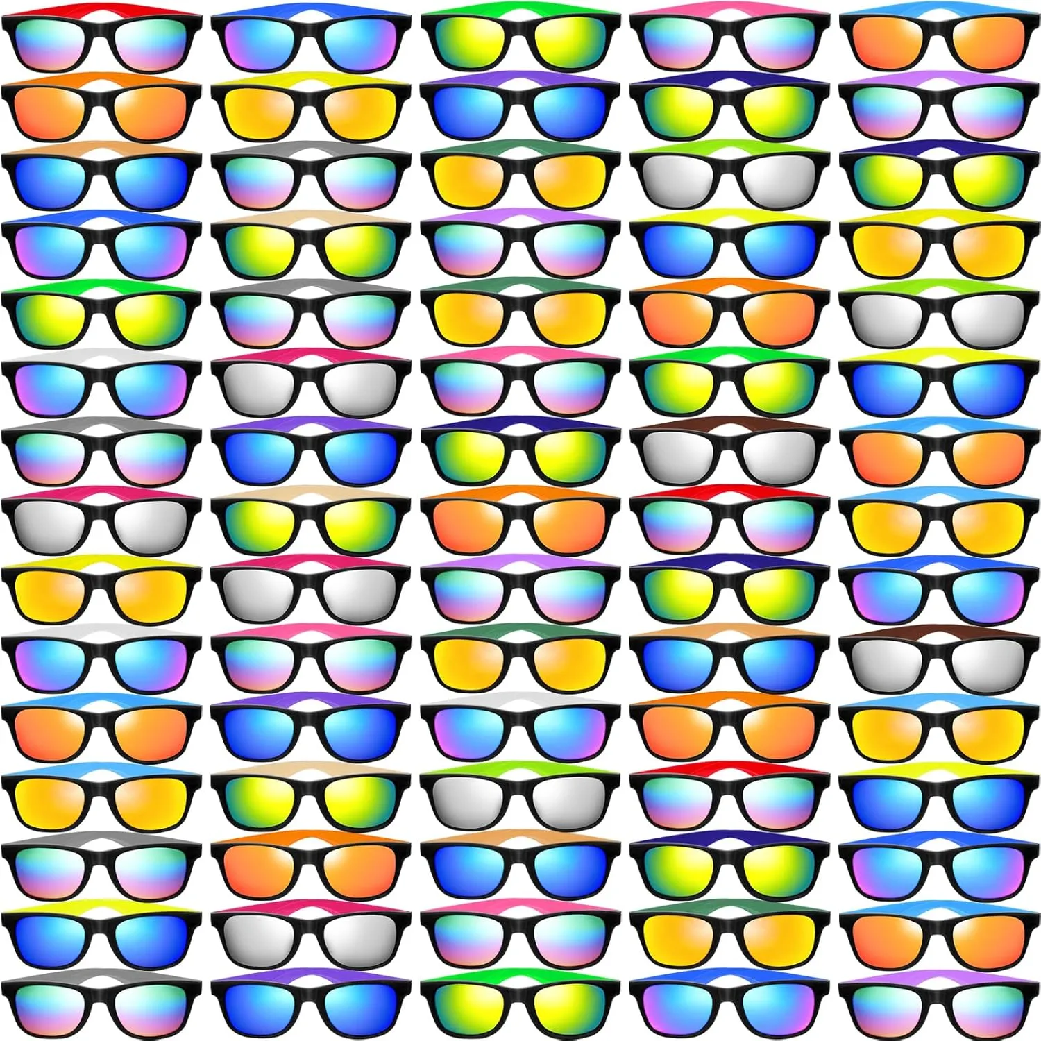 Sunglasses Party Favors Bulk,Neon Sunglasses with UV Protection for Adults Kids Boys Girls Summer Pool Beach