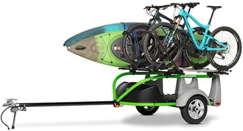 SylvanSport GO Easy Essential Trailer for Kayaks, Bikes, ebikes, SUPs & More | Hitch Trailer for Cars & Trucks