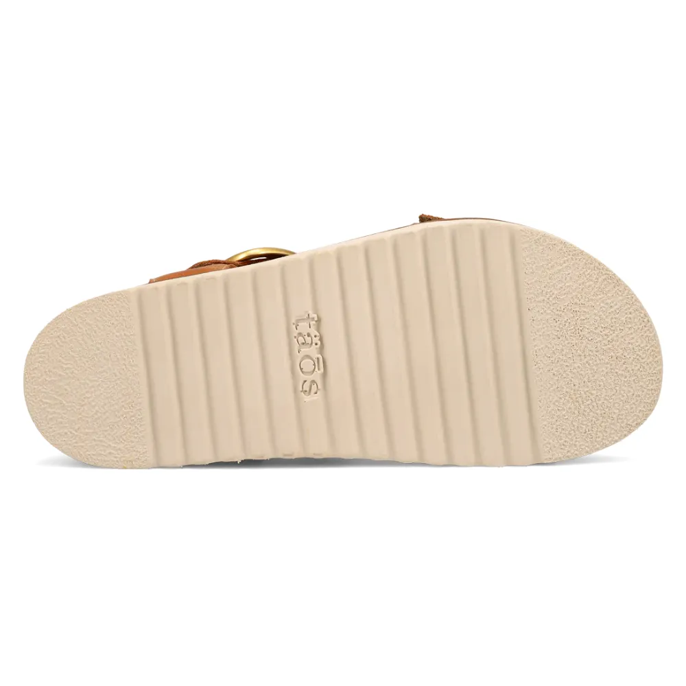 Taos On The Double Caramel Leather Sandal (Women's)