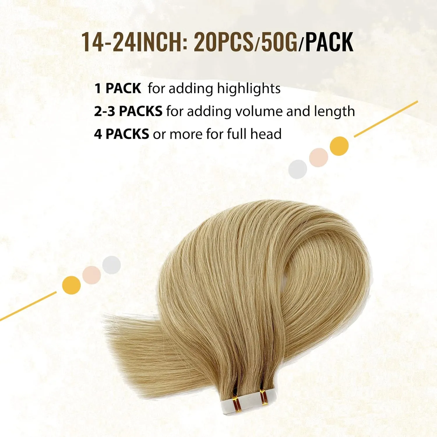 Tape in Hair Extensions Human Hair 14 Inch Balayage Light Platinum blonde Hair Extensions Tape in Ombre Silky Straight Real Human Hair Extensions Brown Rooted Glue in Extensions 50g/20pcs