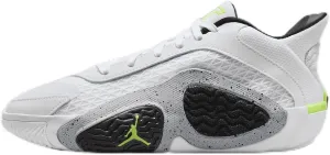Tatum 2 Big Kids' Basketball Shoes (FJ6459-100, White/Black/Wolf Grey/Electric Green) Size 6
