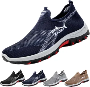 The Jarv Cooling Comfort Sneaker, Breathable Mesh Walking Shoes with Soft Bottom, Lightweight Anti-Slip Comfort Slip-On Shoes