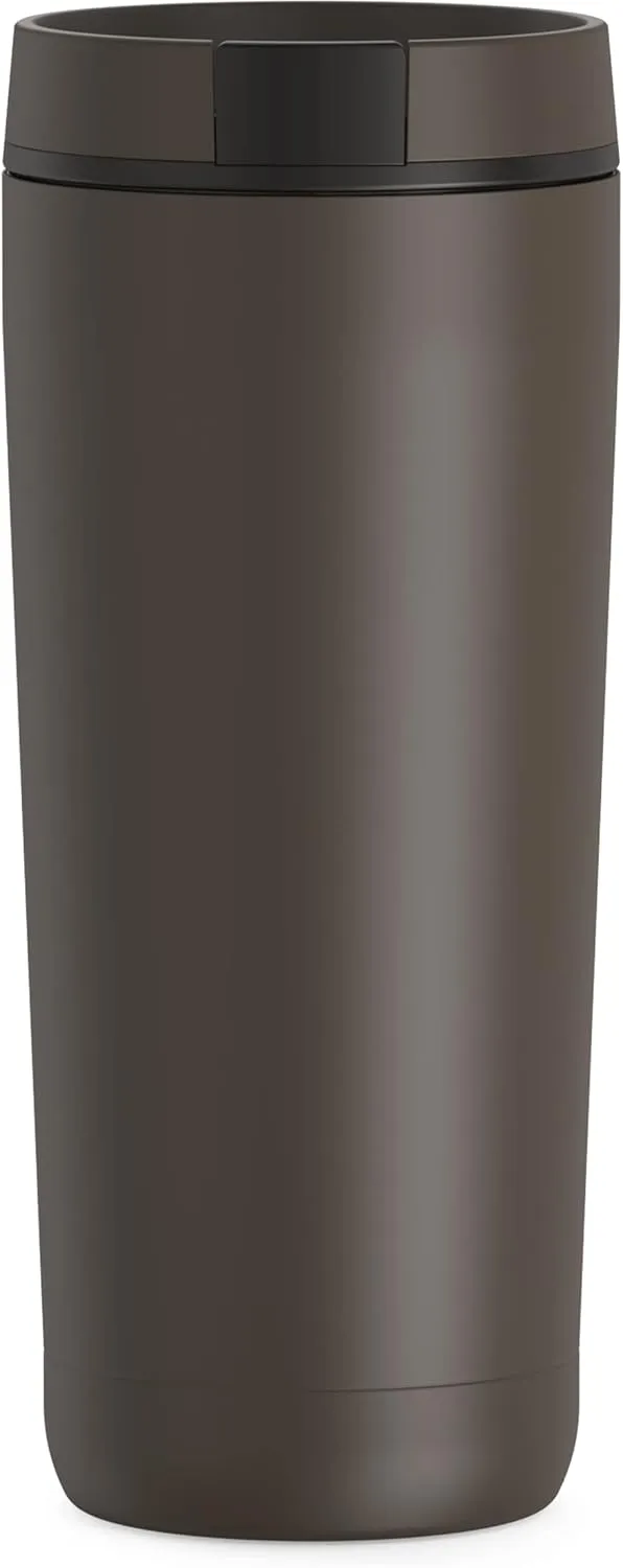 THERMOS ALTA SERIES Stainless Steel Tumbler 18 Ounce, Espresso Black