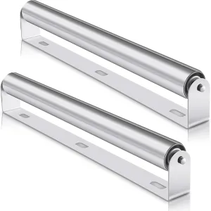 Therwen Boat Trailer Roller with Bracket Set Conveyor Rollers 1.5" Diameter Kayak Roller Metal Roller with Bracket for Transporting Raft Industrial Use