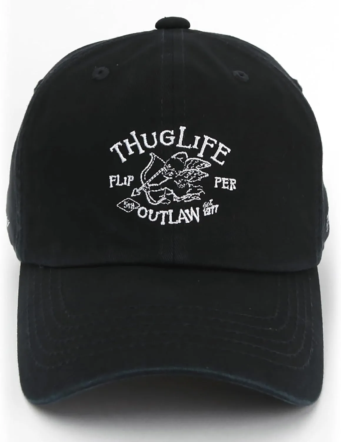 Thuglife Cupid Embroidered Logo Cotton 6 Panel Baseball Cap Curved Bill Ballcap dad hat
