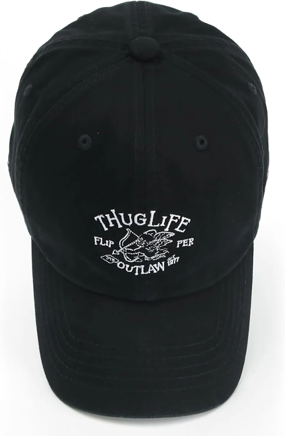 Thuglife Cupid Embroidered Logo Cotton 6 Panel Baseball Cap Curved Bill Ballcap dad hat