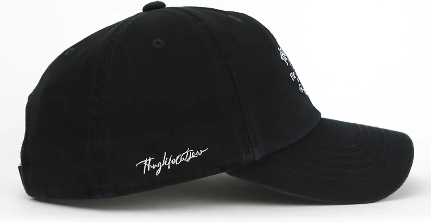 Thuglife Cupid Embroidered Logo Cotton 6 Panel Baseball Cap Curved Bill Ballcap dad hat