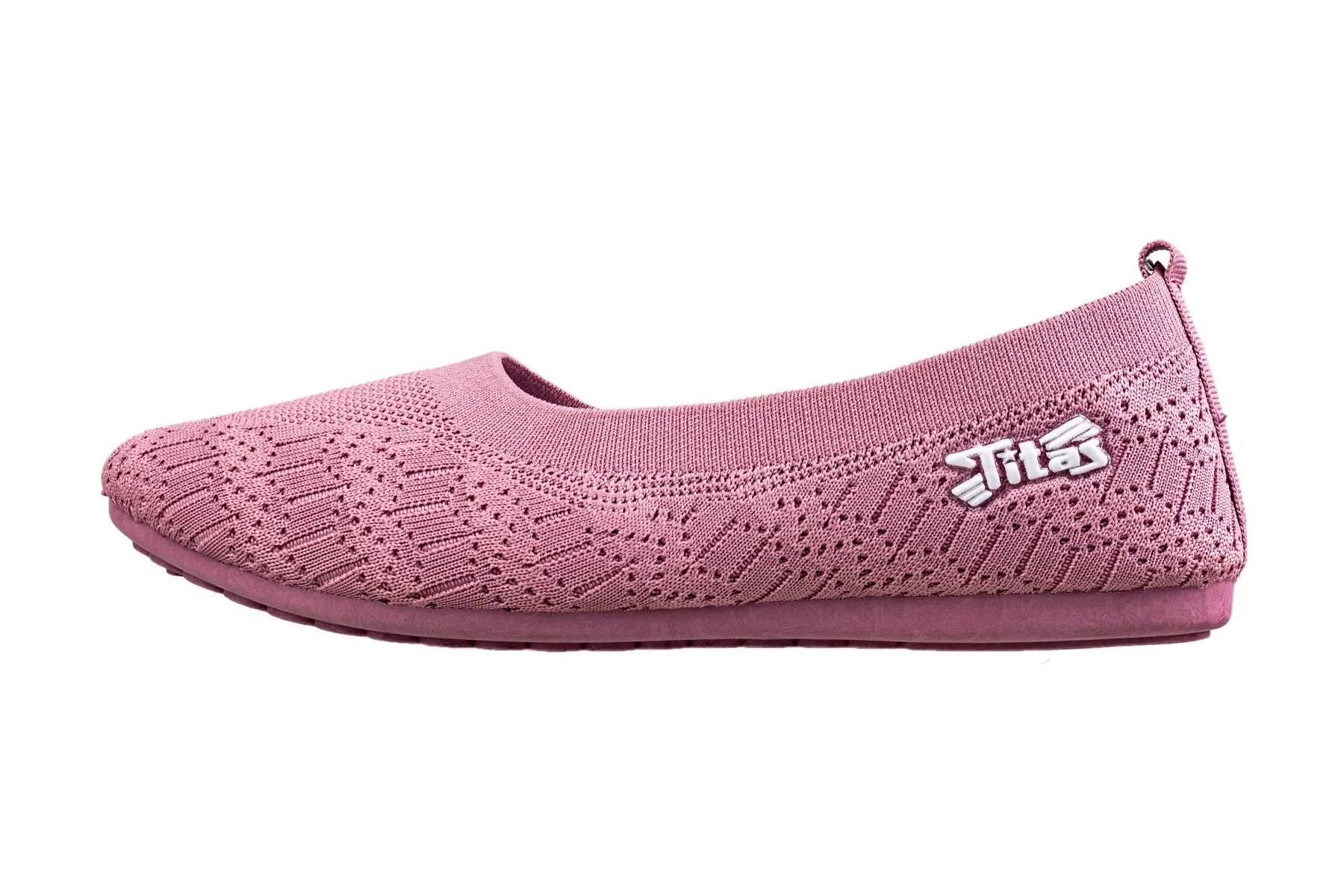 Titas Ladies Light Pink Canvas Shoe