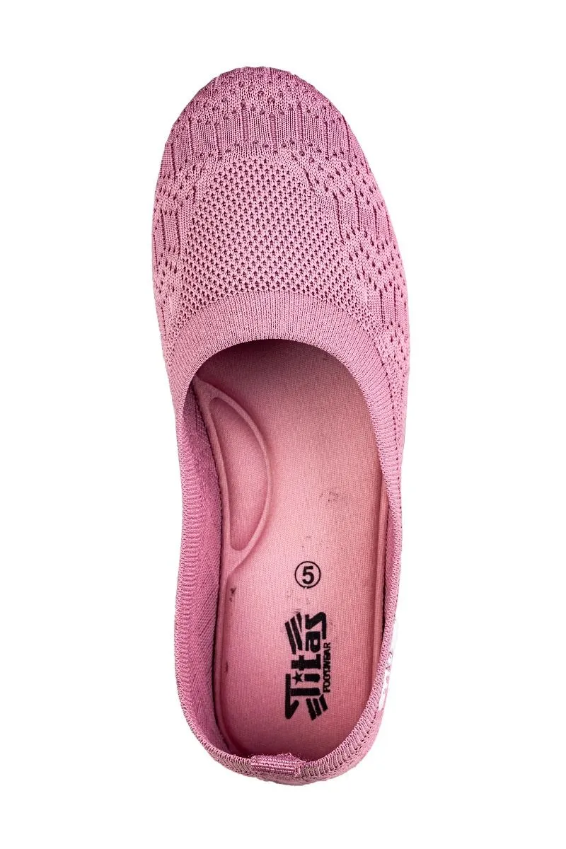 Titas Ladies Light Pink Canvas Shoe