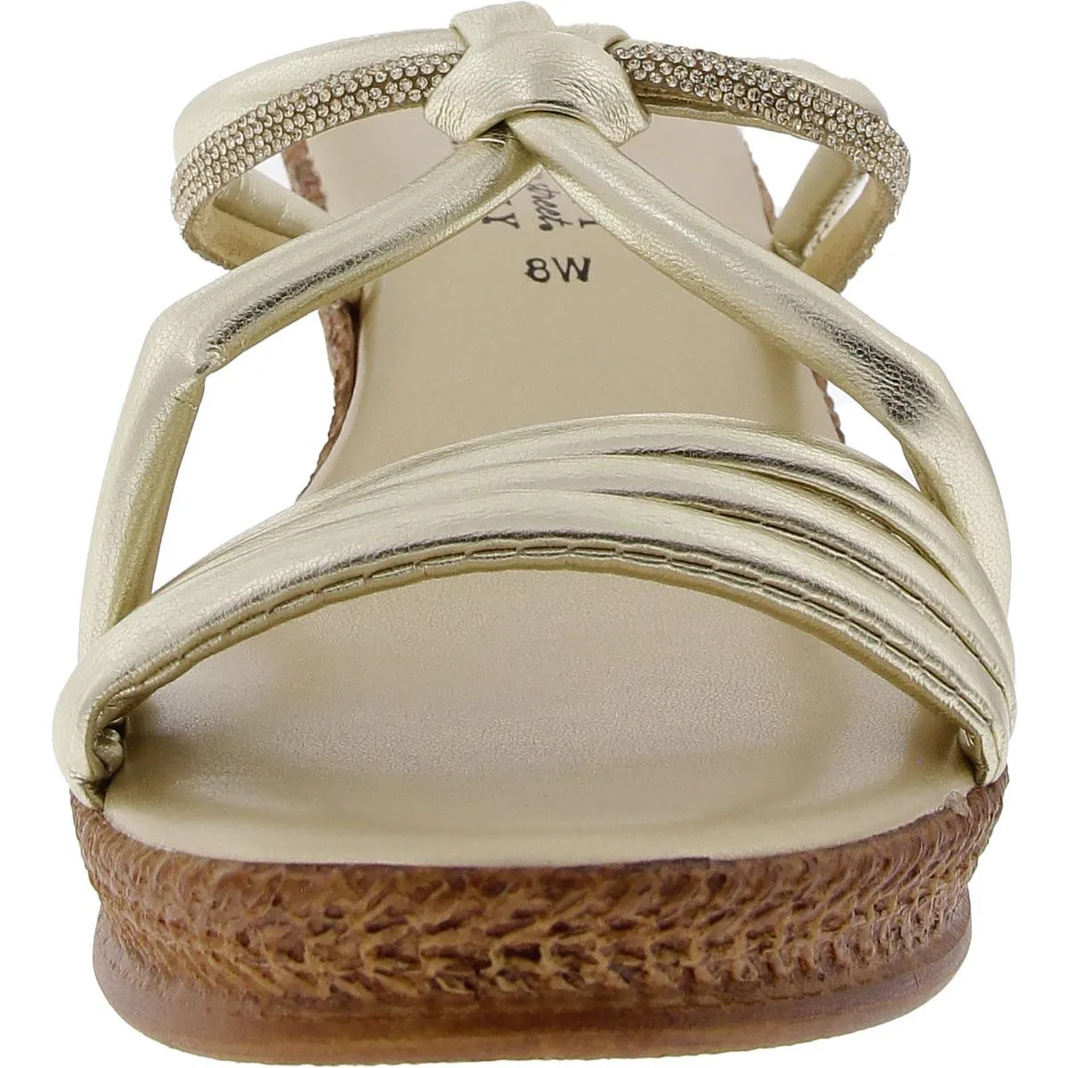 Tuscany By Easy Street Womens Jeweled Slide Sandals
