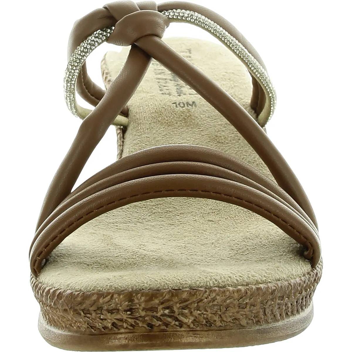 Tuscany By Easy Street Womens Jeweled Slide Sandals