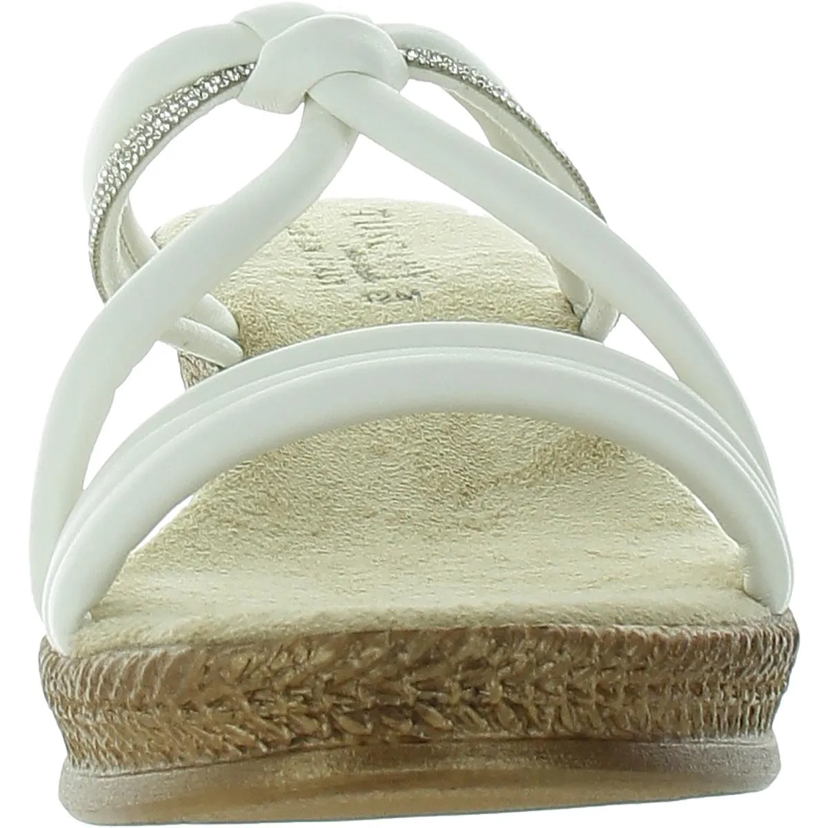 Tuscany By Easy Street Womens Jeweled Slide Sandals