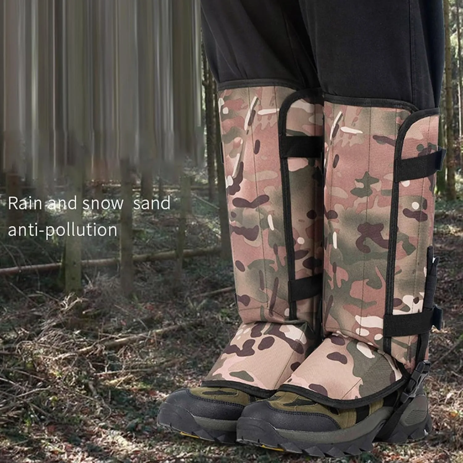 Unisex Outdoor Mountaineering Snow Cover Desert Hiking Snow-Proof Wind-Proof and Sand-Proof Leg