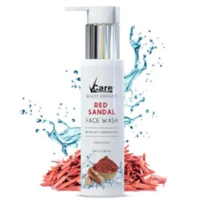 VCare Red Sandal Face Wash - 100 ml