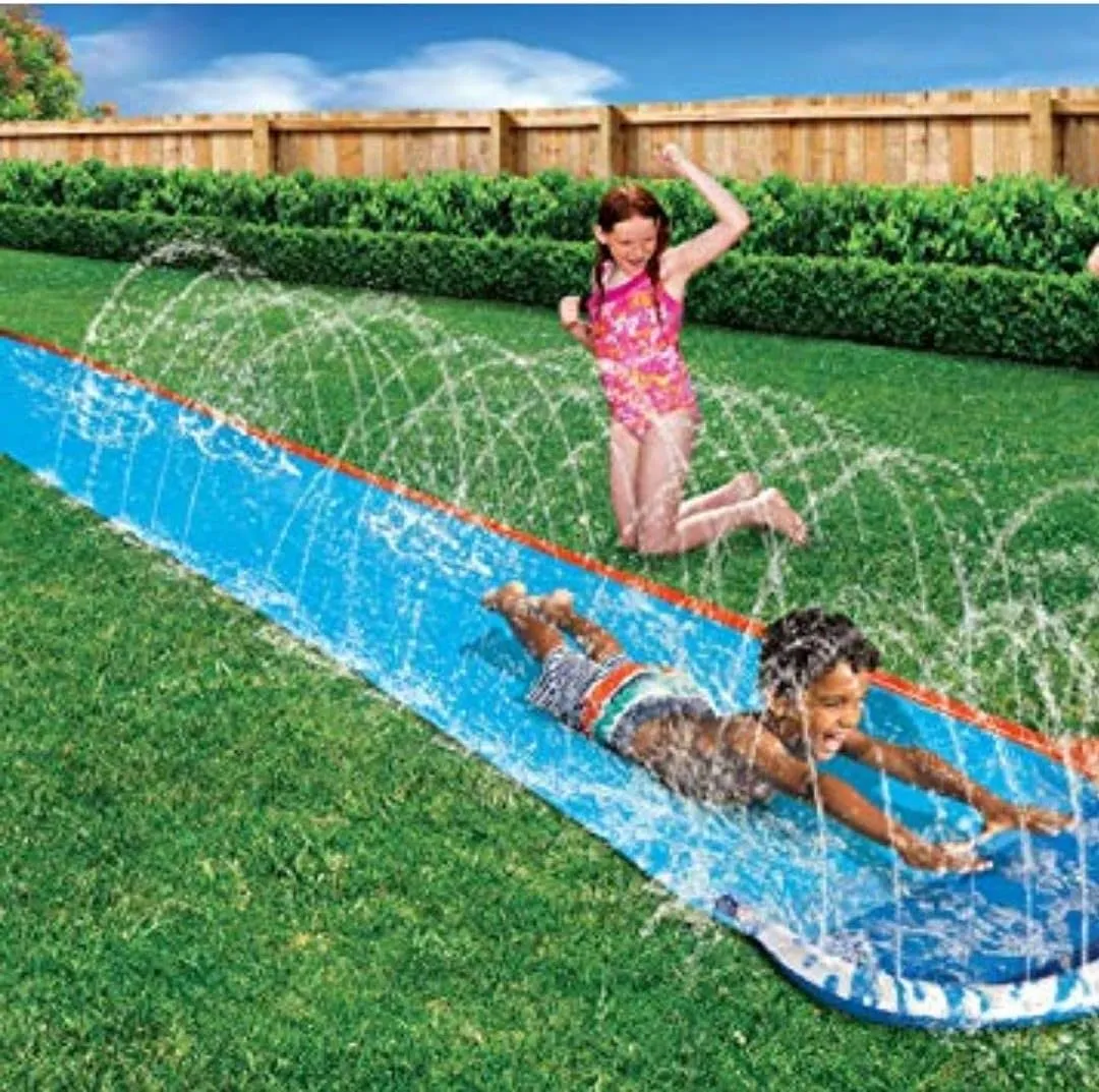Water slides – Kids speed blast water slide – slip and slide water slide – Summer Outdoor inflatable water slide for kids – outdoor pool – 16fts Kids Outdoor inflatable toy with water sprinklers
