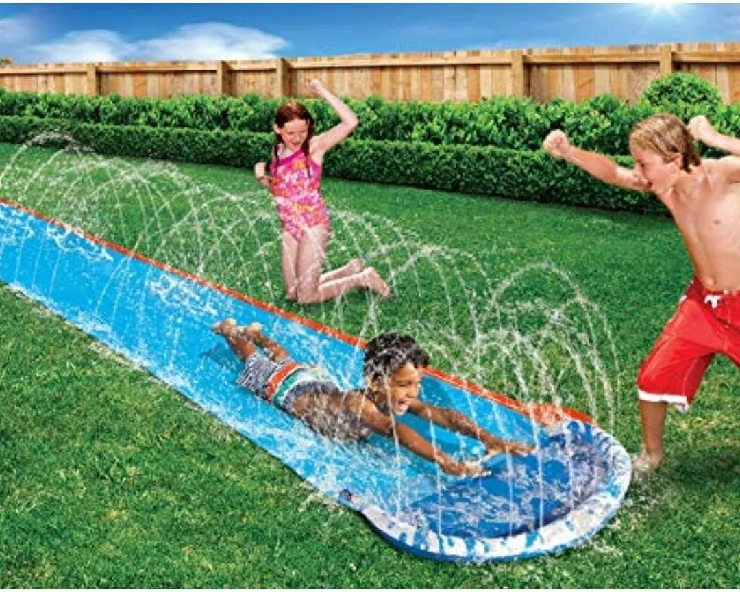 Water slides – Kids speed blast water slide – slip and slide water slide – Summer Outdoor inflatable water slide for kids – outdoor pool – 16fts Kids Outdoor inflatable toy with water sprinklers