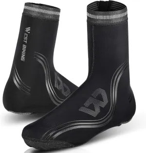 WEST BIKING Shoe Covers - Waterproof Reflective Rain Shoe Covers for use When Wearing Shoes