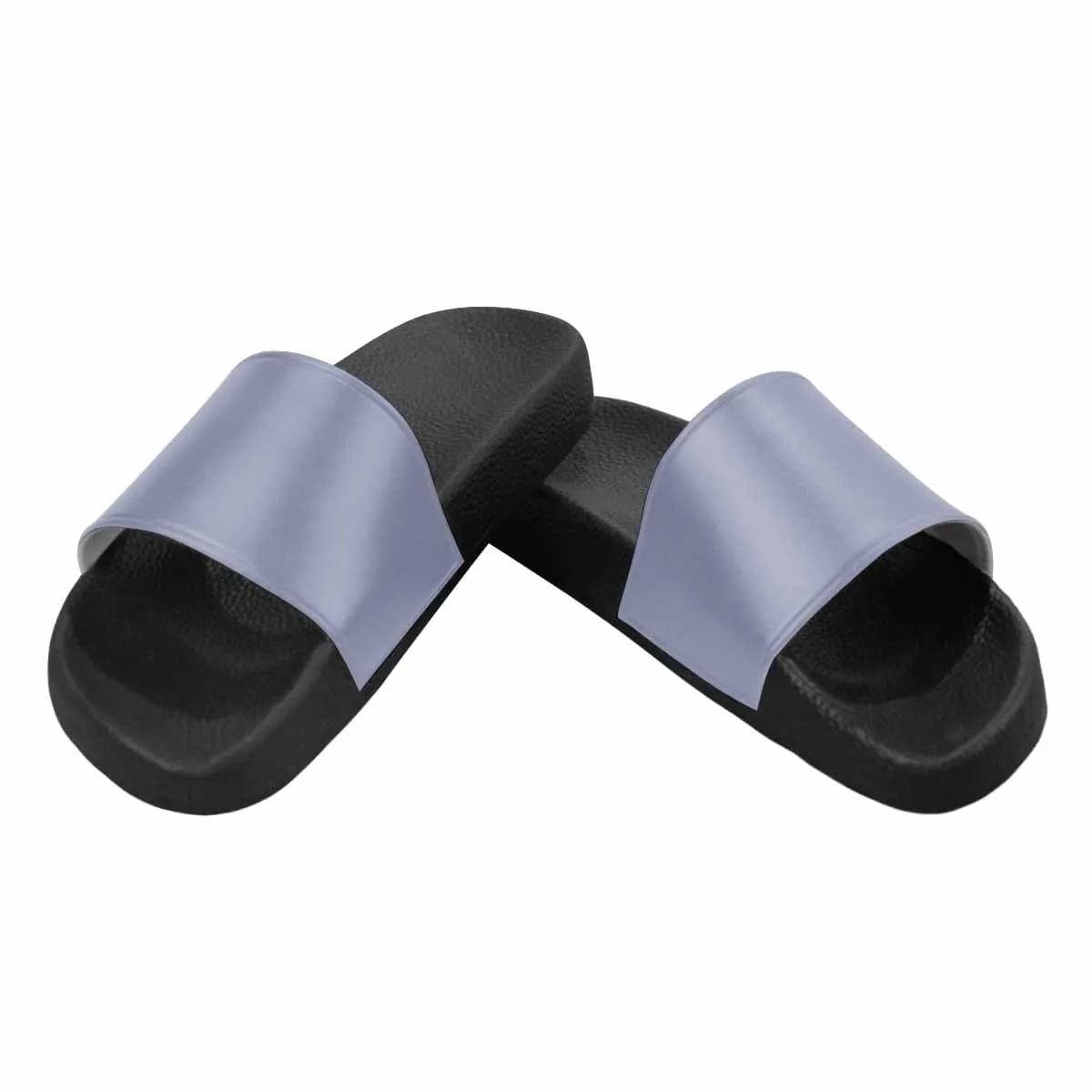 Womens Slide Sandals - Cool Gray by inQue.Style