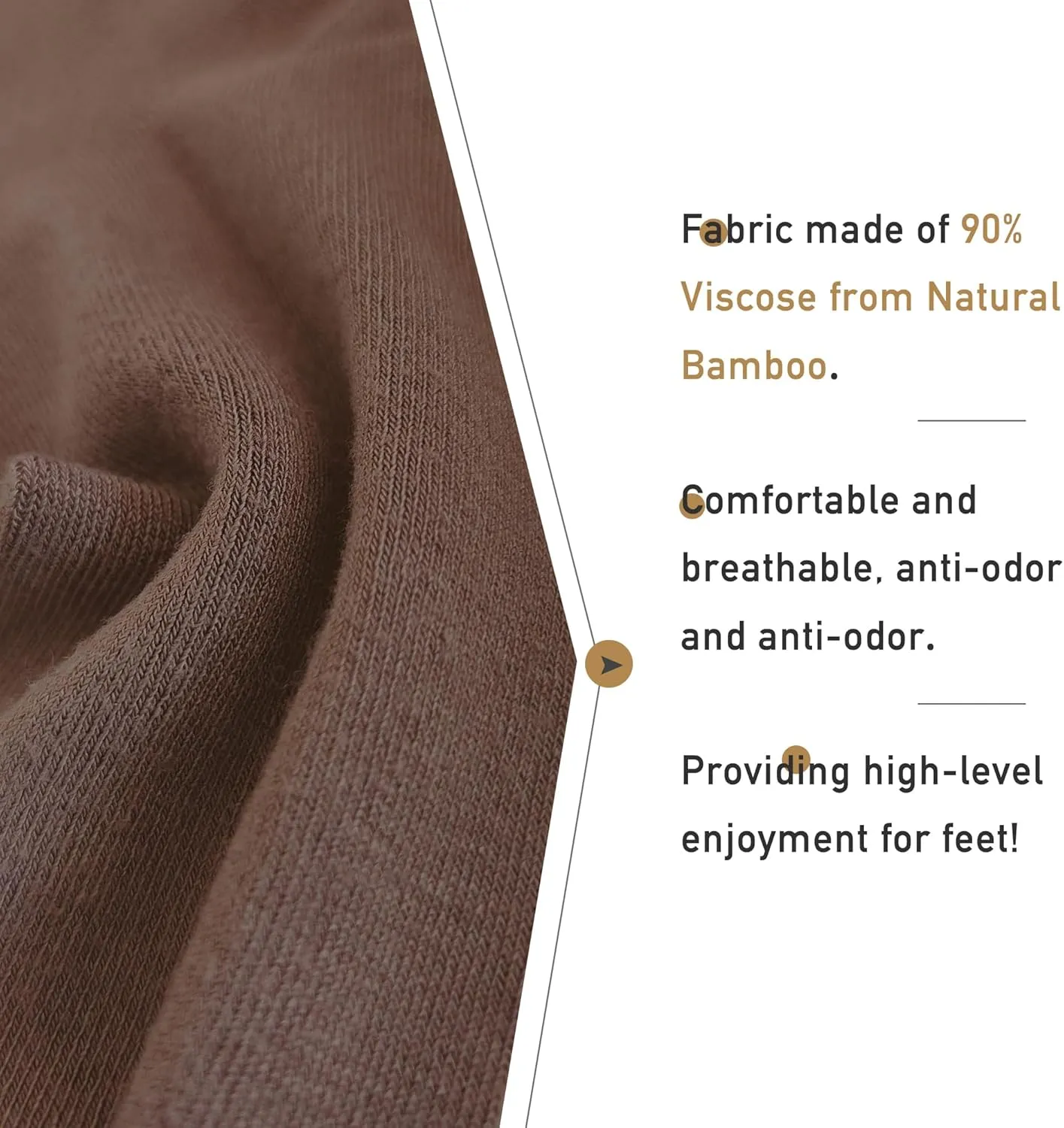 Women's Soft Thin Viscose Bamboo Crew Socks, Fit Stretchy Casual, Business, Dress Calf Sock 5 Pairs