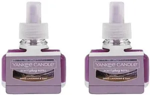 Yankee Candle Scent Plug Refill, Dried Lavender & Oak (Pack of 2)