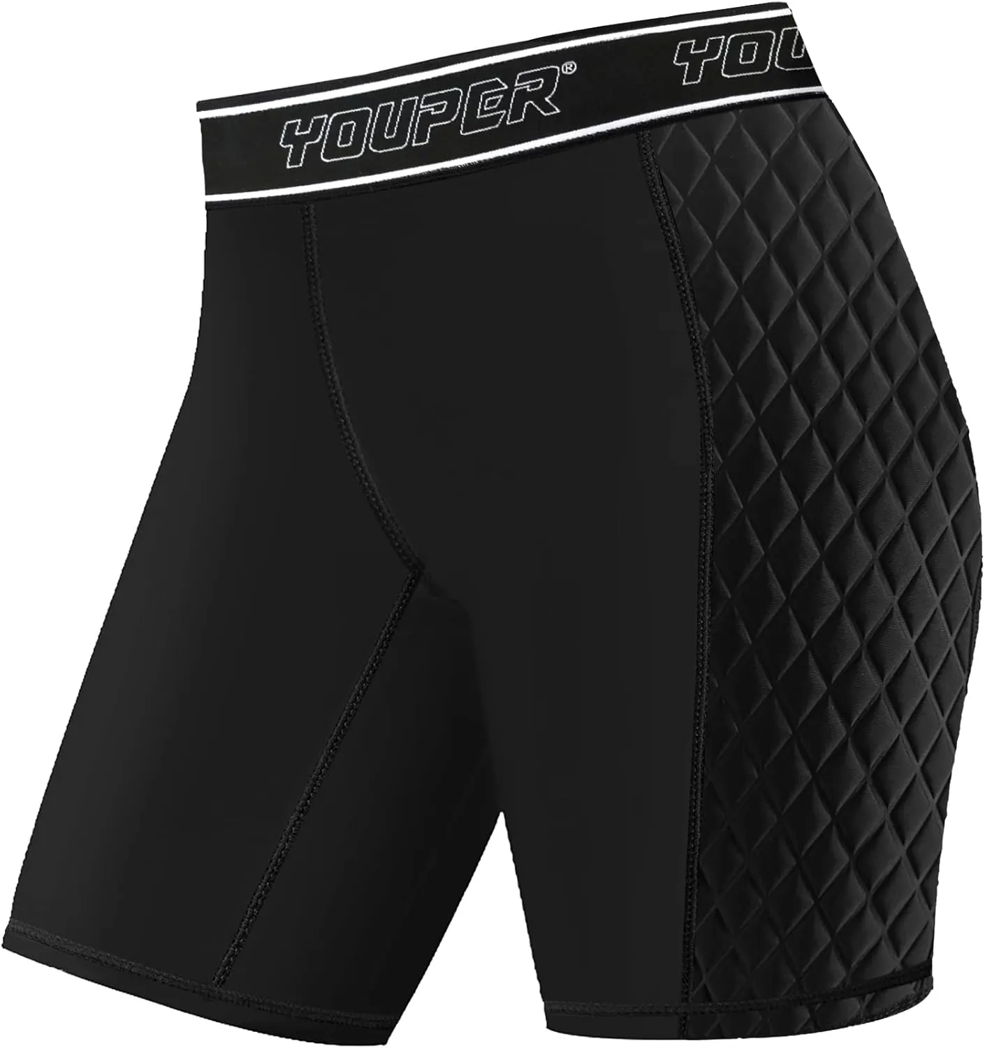 Youper Women's Classic Softball Sliding Shorts, Compression Padded Slider Shorts